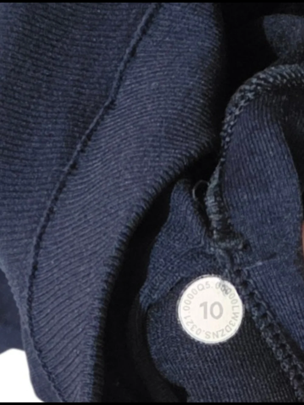 Lululemon Ebb to Street Long Sleeve Cropped Shirt in True Navy